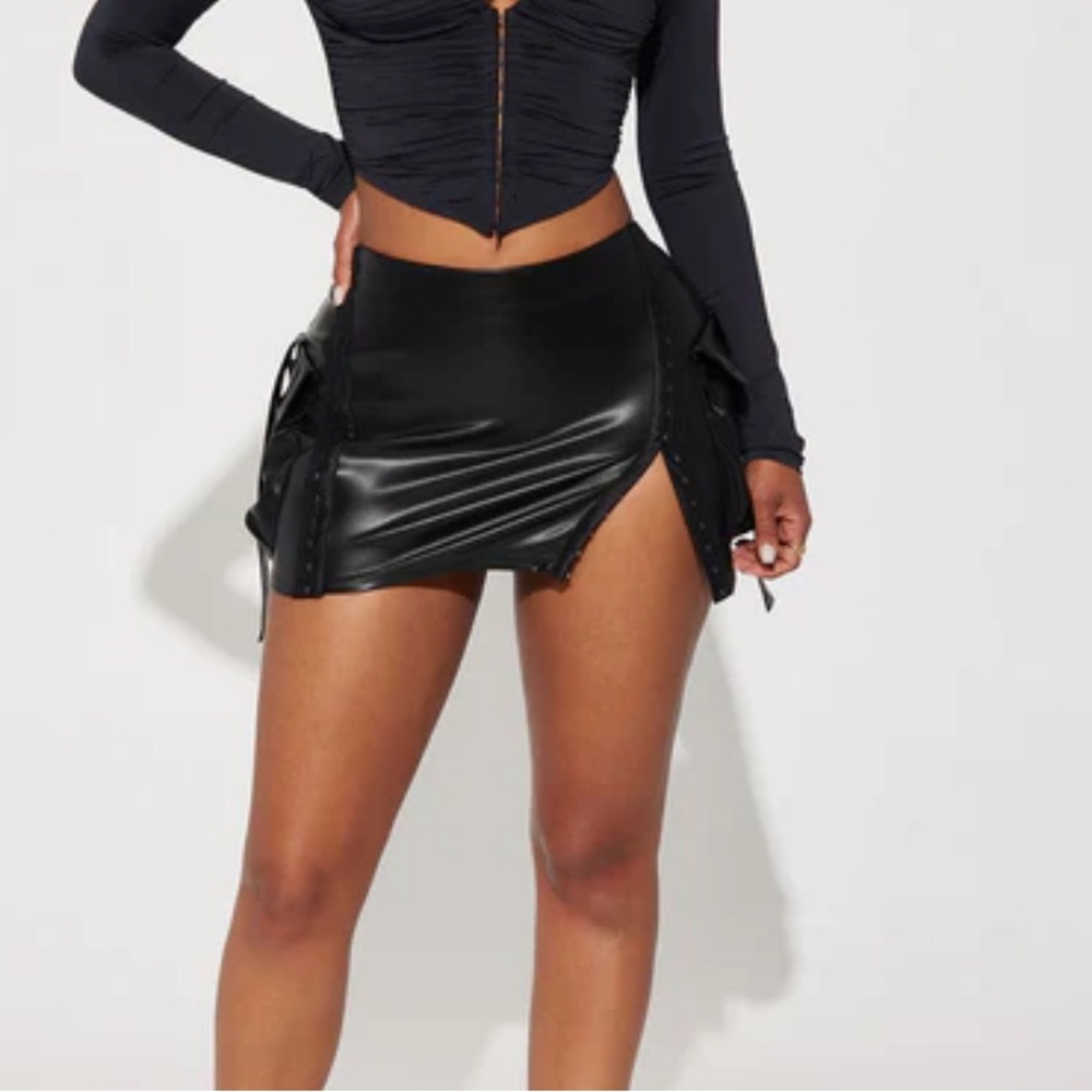 Fashion Nova Black Mini Skirt